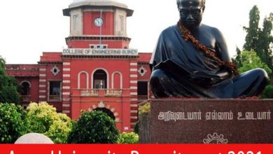 Photo of Anna University Recruitment 2021 |Various Clerical Assistant, Peon & Other Posts | Apply Online